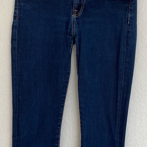 7 FOR ALL MANKIND The Skinny Dark Wash Jeans Denim Size 26 Perfect Fit Style - Picture 4 of 15